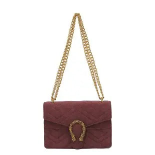 Luxury Flap Bag with Metallic Clasp