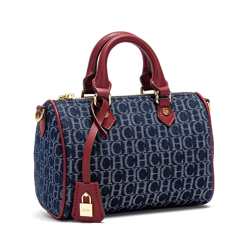 Chic Denim Crossbody & Handbag